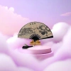 Black dragon-patterned folding fan, handcrafted bamboo frame, solid color, classical, portable and collectible details Picture